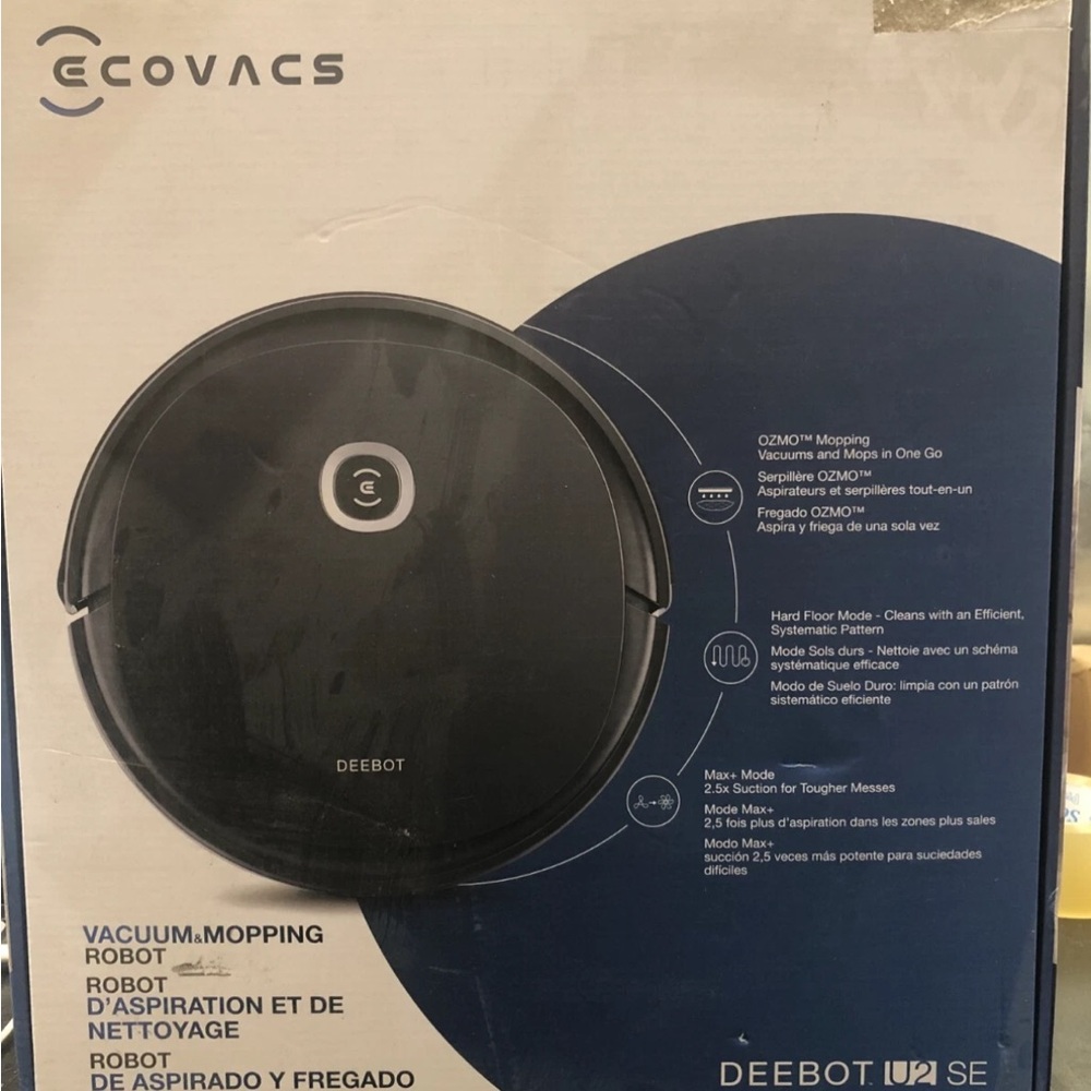 Ecovacs Deebot U2 SE Vacuum Mopping Robot With Extra Filters